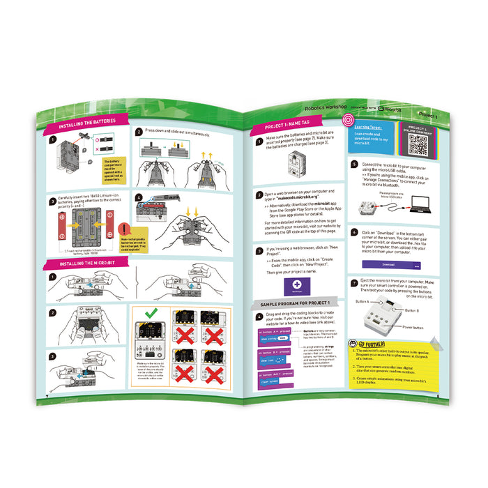 Teaching Aid - ROBOTICS WORKSHOP compatible with micro:bit