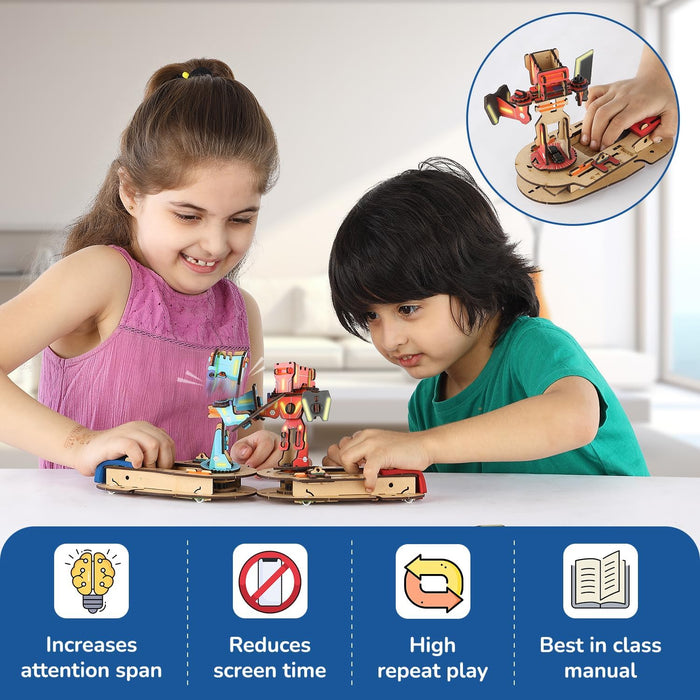 Smartivity STEAM Warriors: Clash of Cyborgs DIY STEM Construction Toy