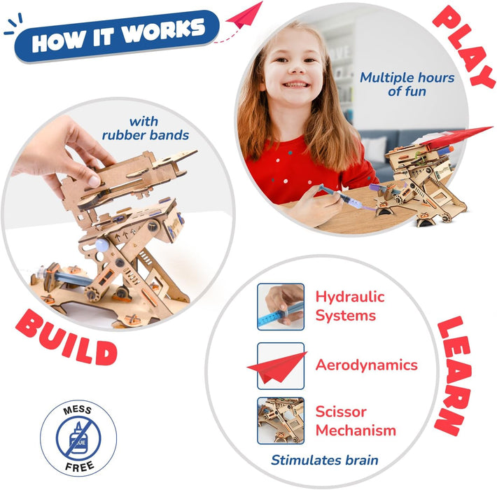 Smartivity Hydraulic Plane Launcher DIY STEM Construction Toy