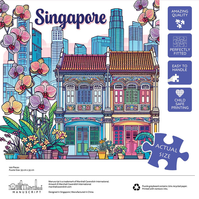 Heritage Shophouses a 100 Pieces Jigsaw Puzzle