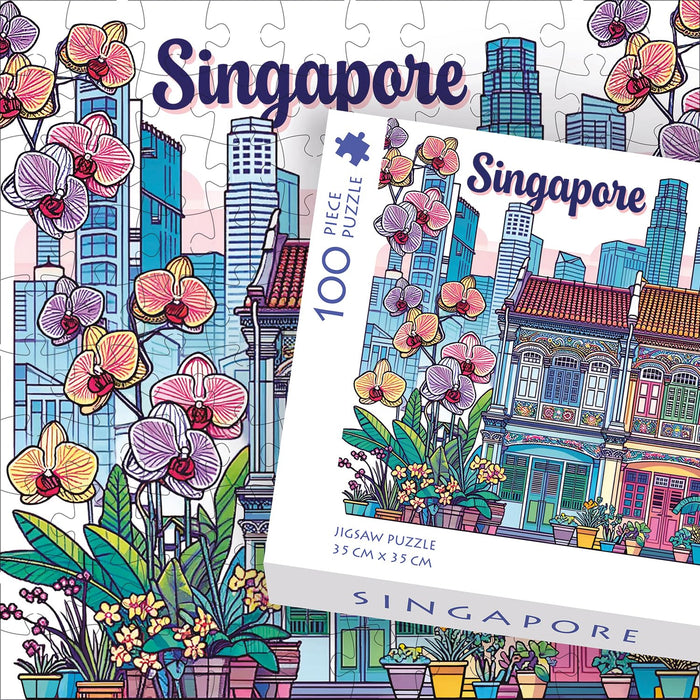 Heritage Shophouses a 100 Pieces Jigsaw Puzzle