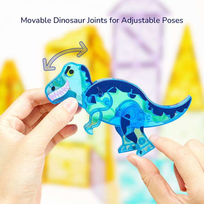 Colorful Magnetic Tiles: Jurassic Adventure [ 48P ]