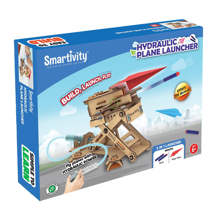 Smartivity Hydraulic Plane Launcher DIY STEM Construction Toy