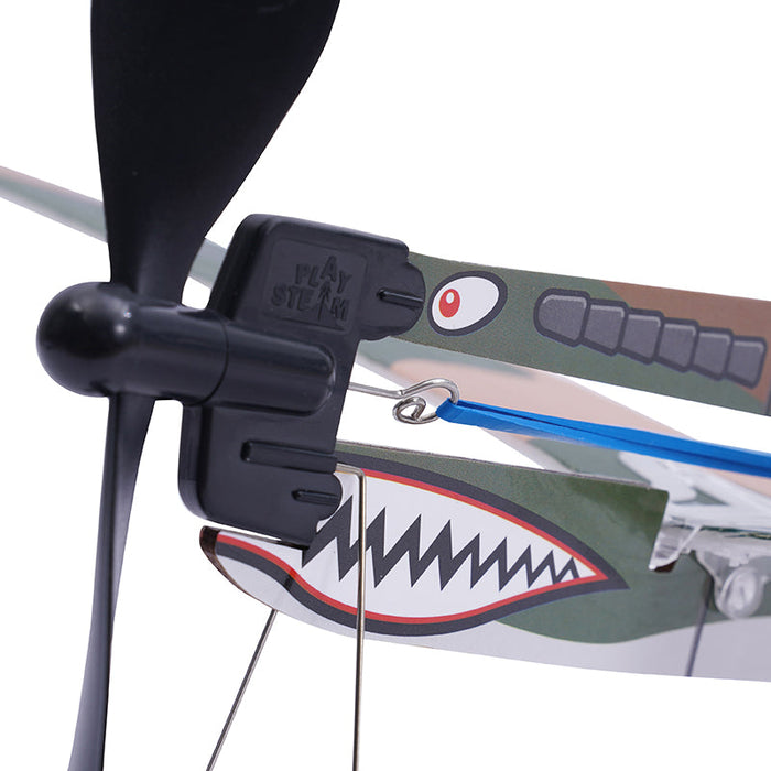 Rubber Band Aeroplane Science - P-40 Warhawk