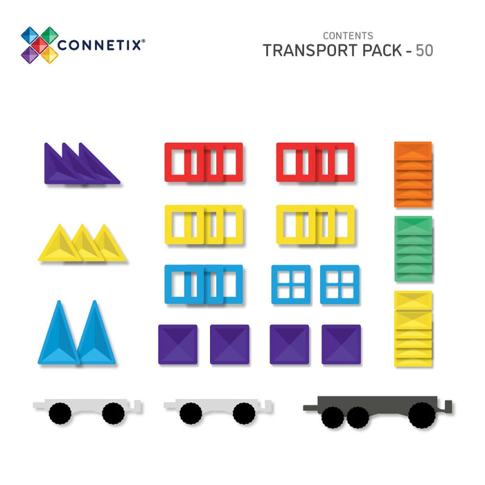 Connetix Transport Pack - 50 Piece