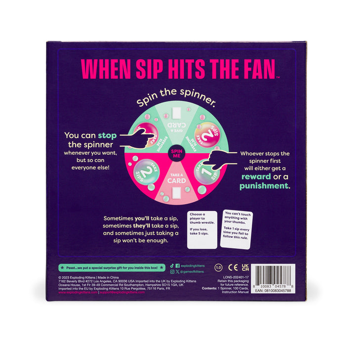 When Sip Hits the Fan - The Hydration Party Game