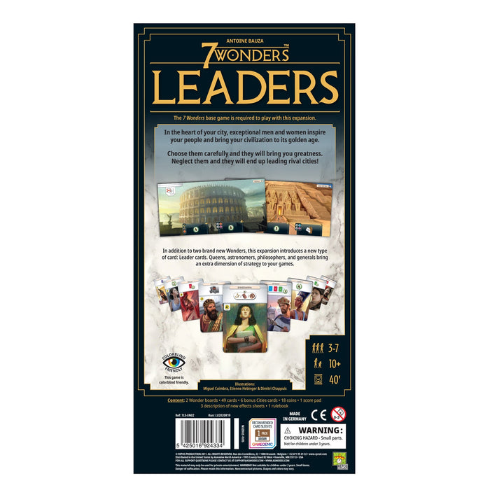 7 Wonders (Second Edition): Leaders Expansion