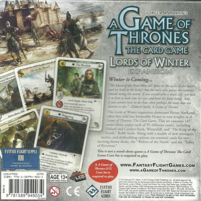 A Game of Thrones: The Card Game – Lords of Winter