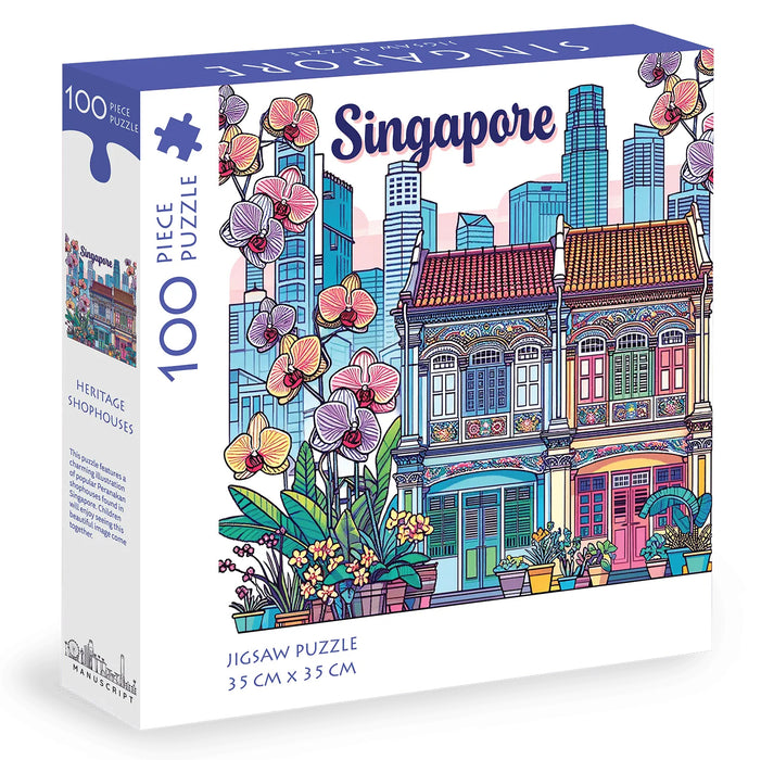 Heritage Shophouses a 100 Pieces Jigsaw Puzzle