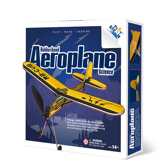 Rubber Band Aeroplane Science - J-3 Cub