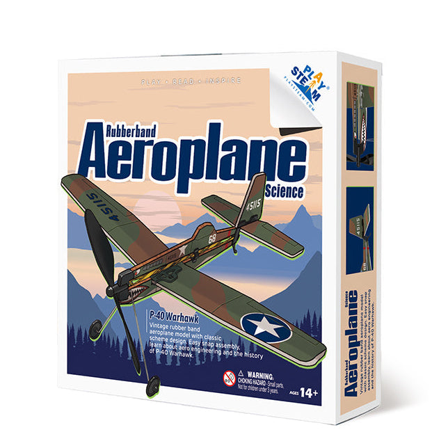 Rubber Band Aeroplane Science - P-40 Warhawk