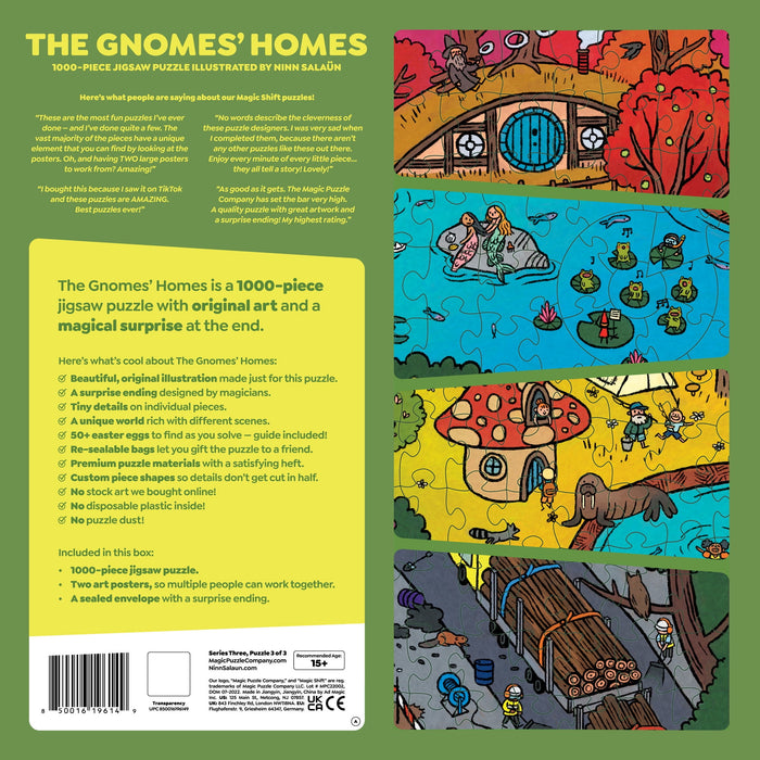 The Gnomes' Homes • 1000 Pcs Puzzle from The Magic Puzzle Company • Series Three