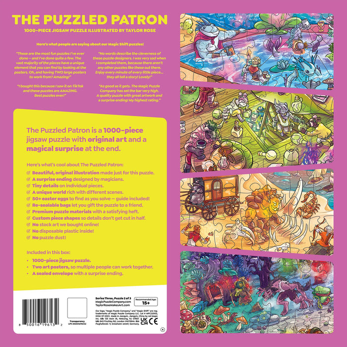 The Puzzled Patron • 1000 Pcs Puzzle from The Magic Puzzle Company • Series Three