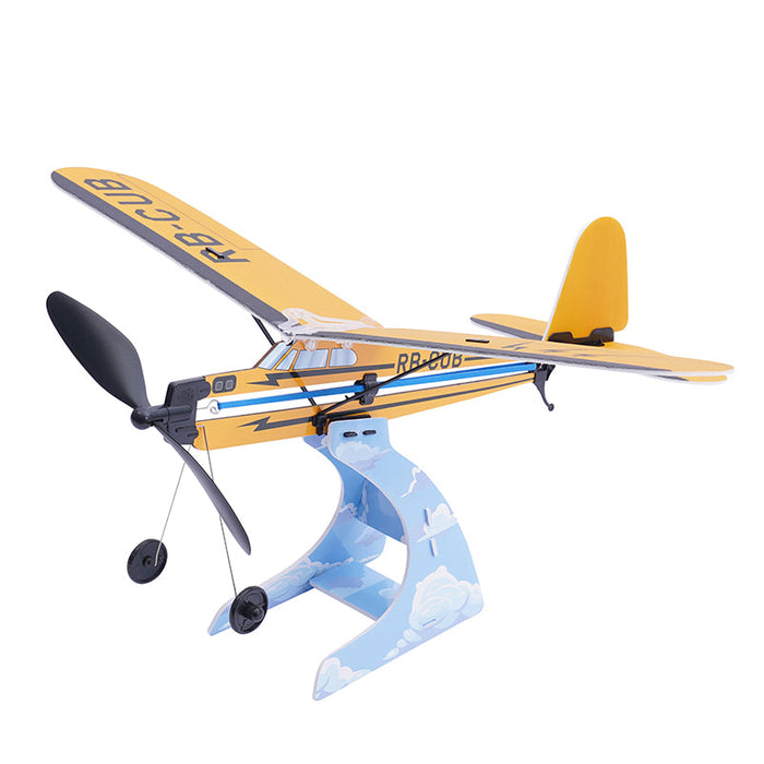 Rubber Band Aeroplane Science - J-3 Cub