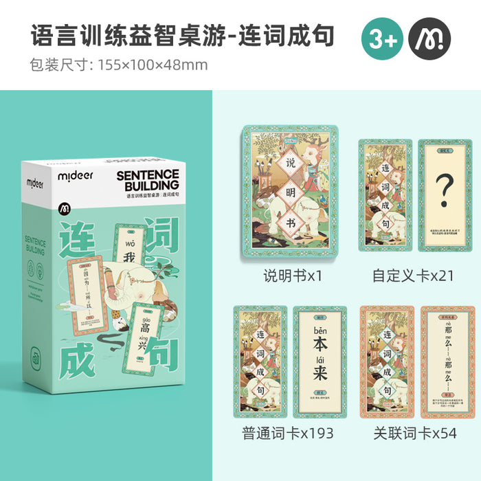 Chinese Learning: Linguistic Training Board Game - Sentence Building < 连词成句 >